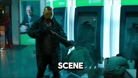 Spiderman vs avengers Atm robbery scene