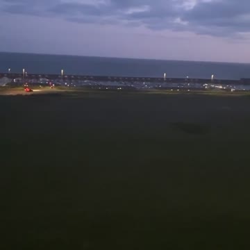 Brighton marina at night