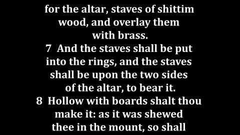 Exodus 27 King James version