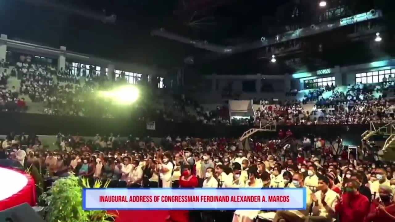 we need him, look.Sandro Marcos Oath taking speech as congressman of the FIRST district Ilocos norte