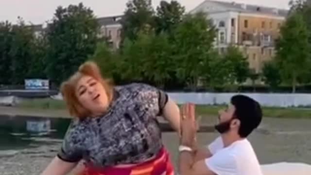 You must have never seen such a video funny video laughing joke girl boy