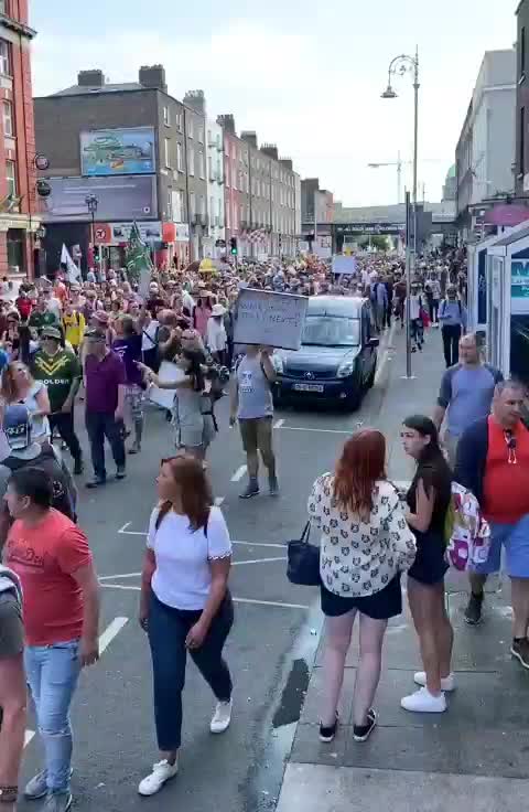 Dublin, Ireland Freedom Rally, Protests Against Vaccine Passports, Lockdowns