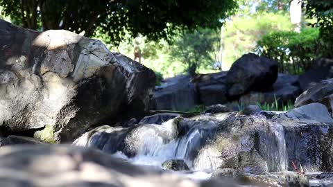 river flow with music