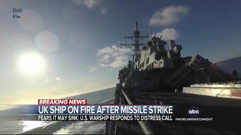 HOUTHIS STRIKE BRITISH OIL TANKER