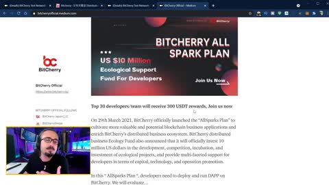 BitCherry “All Spark Plan” Fund of US $10 million Open for Blockchain Developer !!!