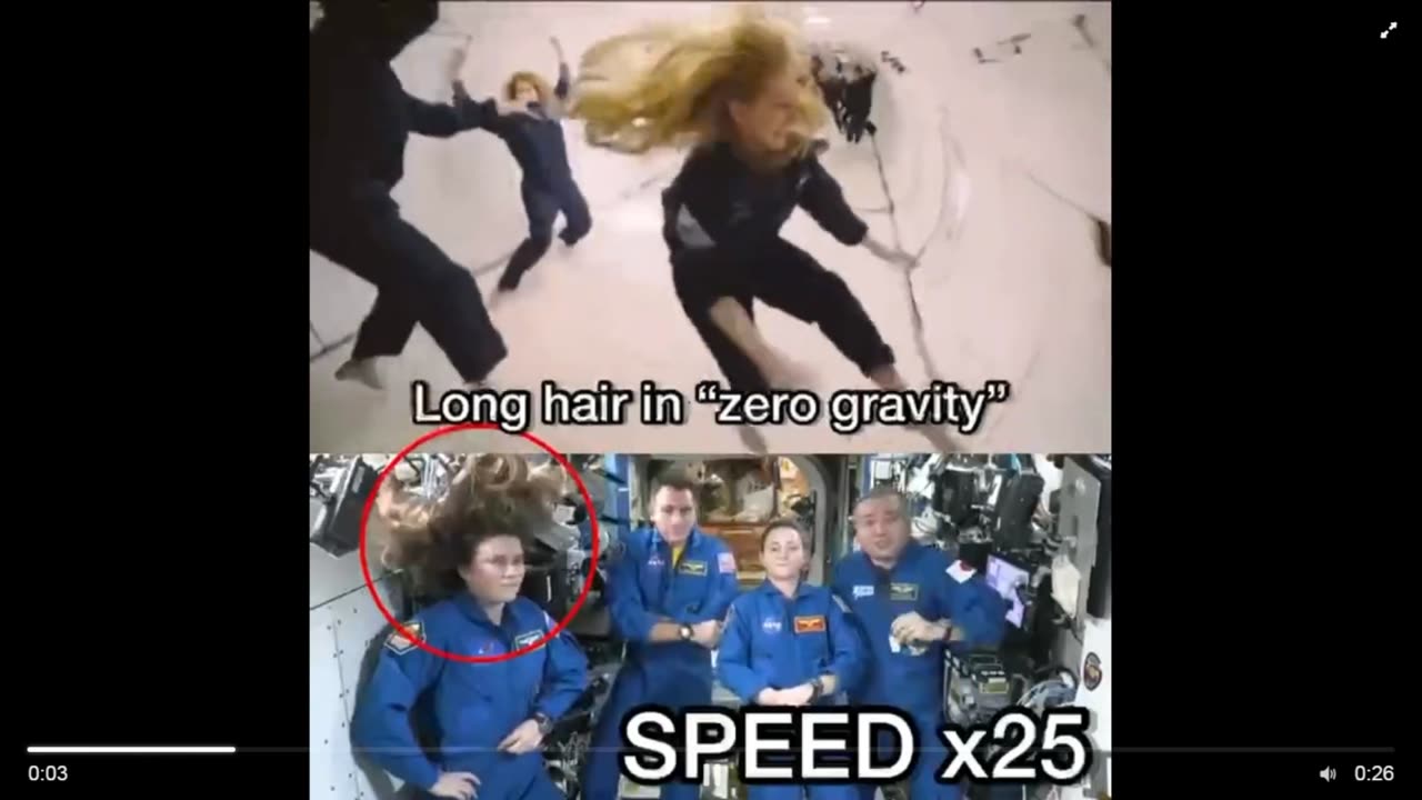anonup - long hair in zero gravity