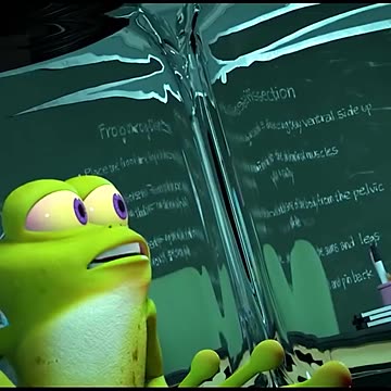 FUNNY FROG WANTED TO ESCAPE