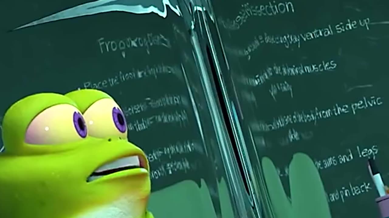 FUNNY FROG WANTED TO ESCAPE