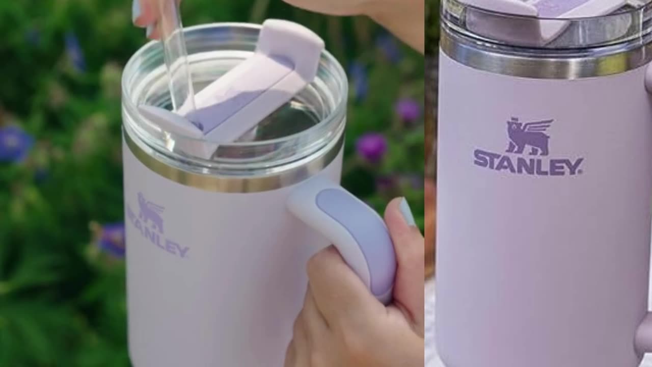 Stainless Steel Vacuum Insulated Tumbler with Lid and Straw for Water