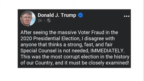 Trump Breaks Silence On 2020 Election Special Counsel, Addresses Nation With Bold Update - Yo