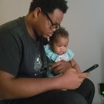 5 month old baby very focused