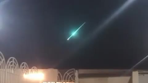 Bright meteor streaked across the sky over Qassim, Saudi Arabia.