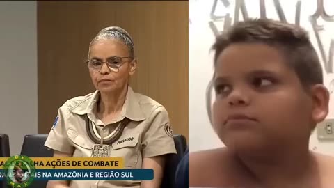 Marina tentando explicar o inexplicável sobre as queimadas na Amazônia e o Fenômeno Efeito Nuvem