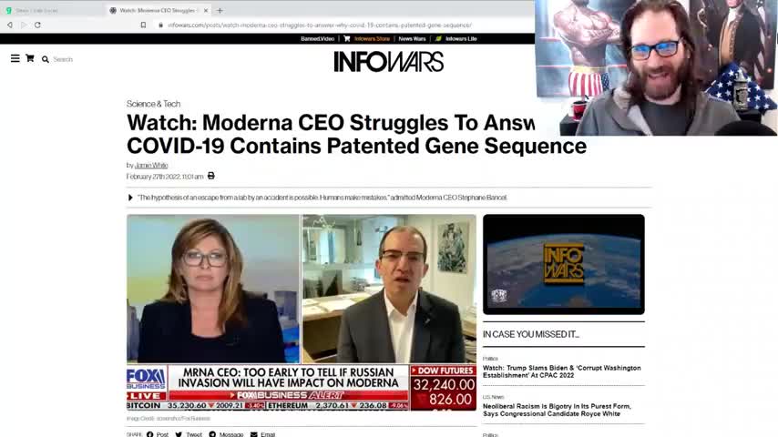 MODERNA CAN'T EXPLAIN WHY COVID CONTAINS THEIR PATENTED GENE SEQUENCE
