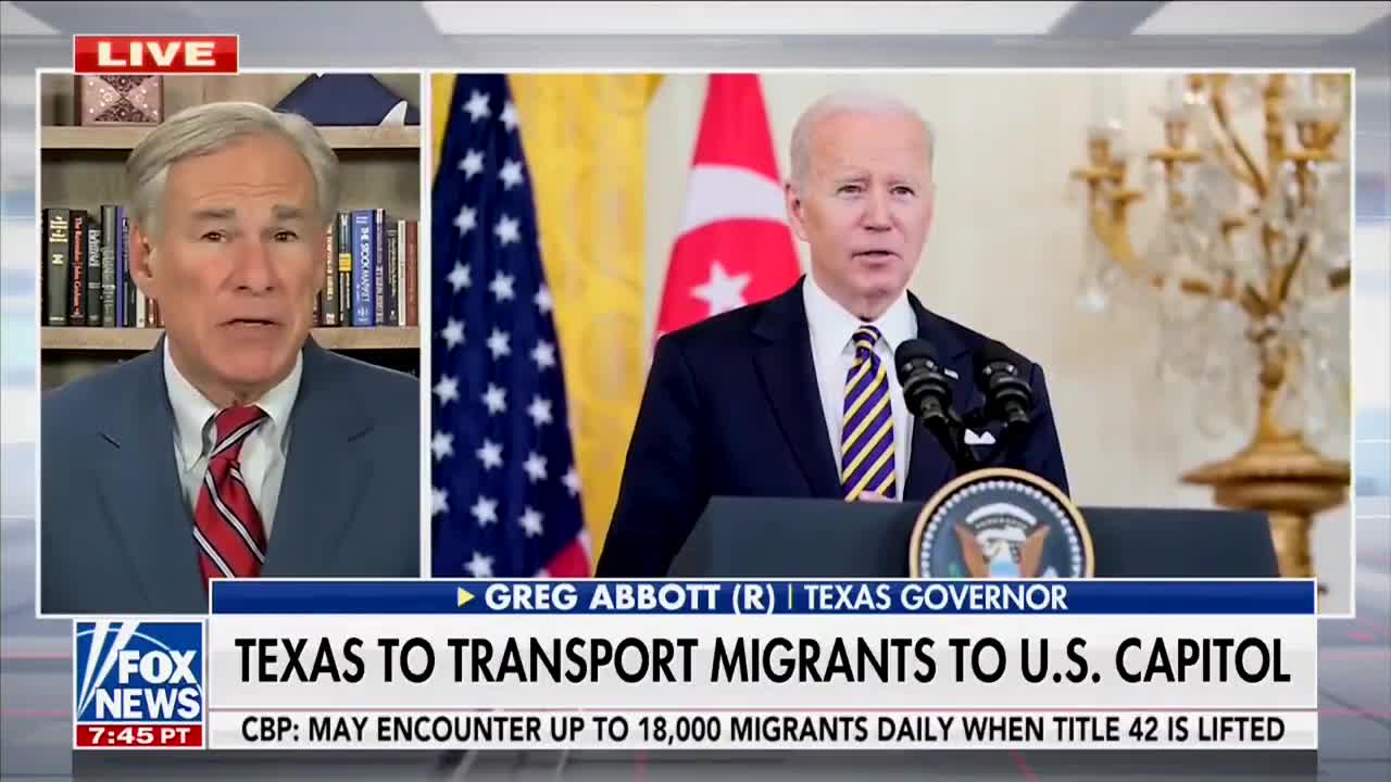 Watch Greg Abbott Say He's Bringing the Border to Biden