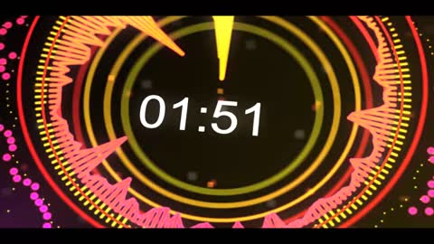 Fashion dynamic 2 minutes countdown video material