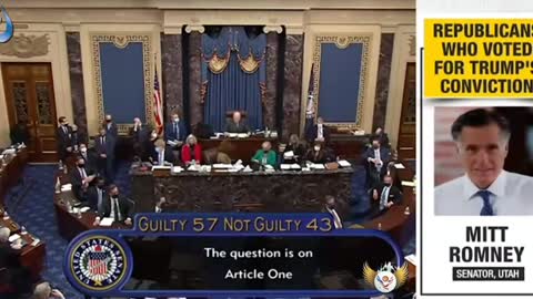 Republican Senators Who voted for President Trump's Conviction