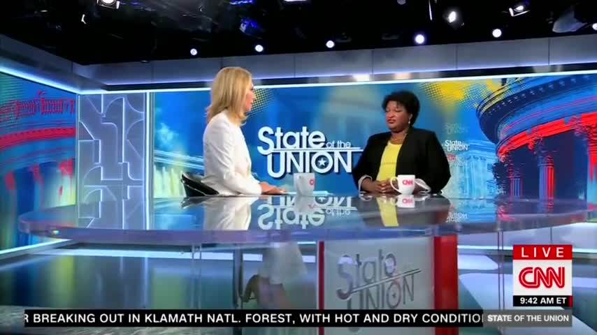 Stacey Abrams is asked if Biden should run in 2024!!