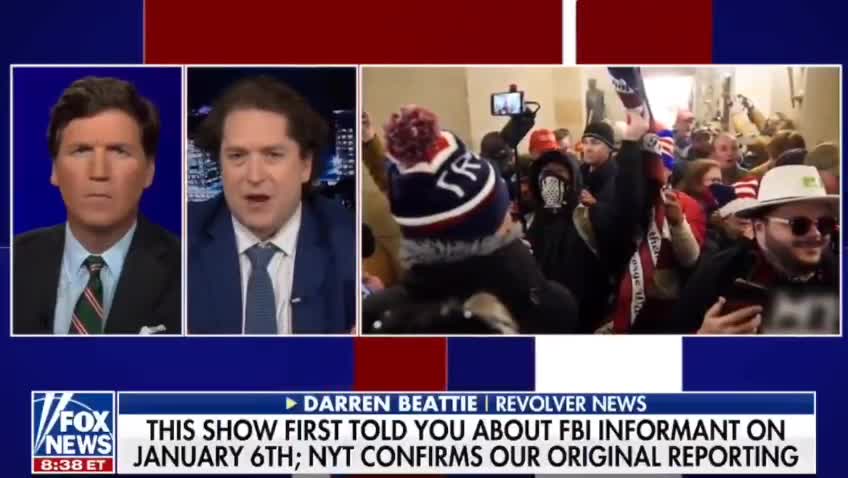 Tucker Carlson w/Darren Beattie on the FBI January 6 RIOTS