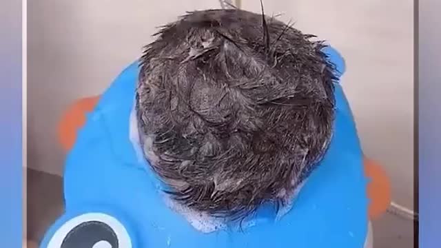 washing hair