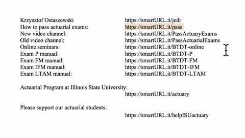 Exam IFM exercise for May 24, 2021