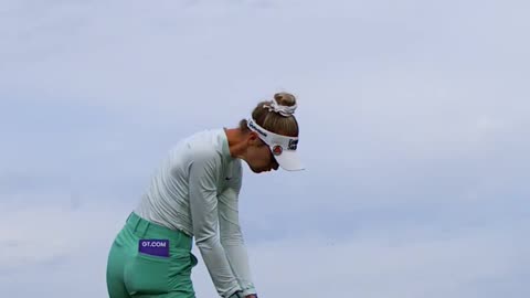Nelly Korda swing practice #golf #golfer #professional #athlete #practice #green #fairway #hit #shot