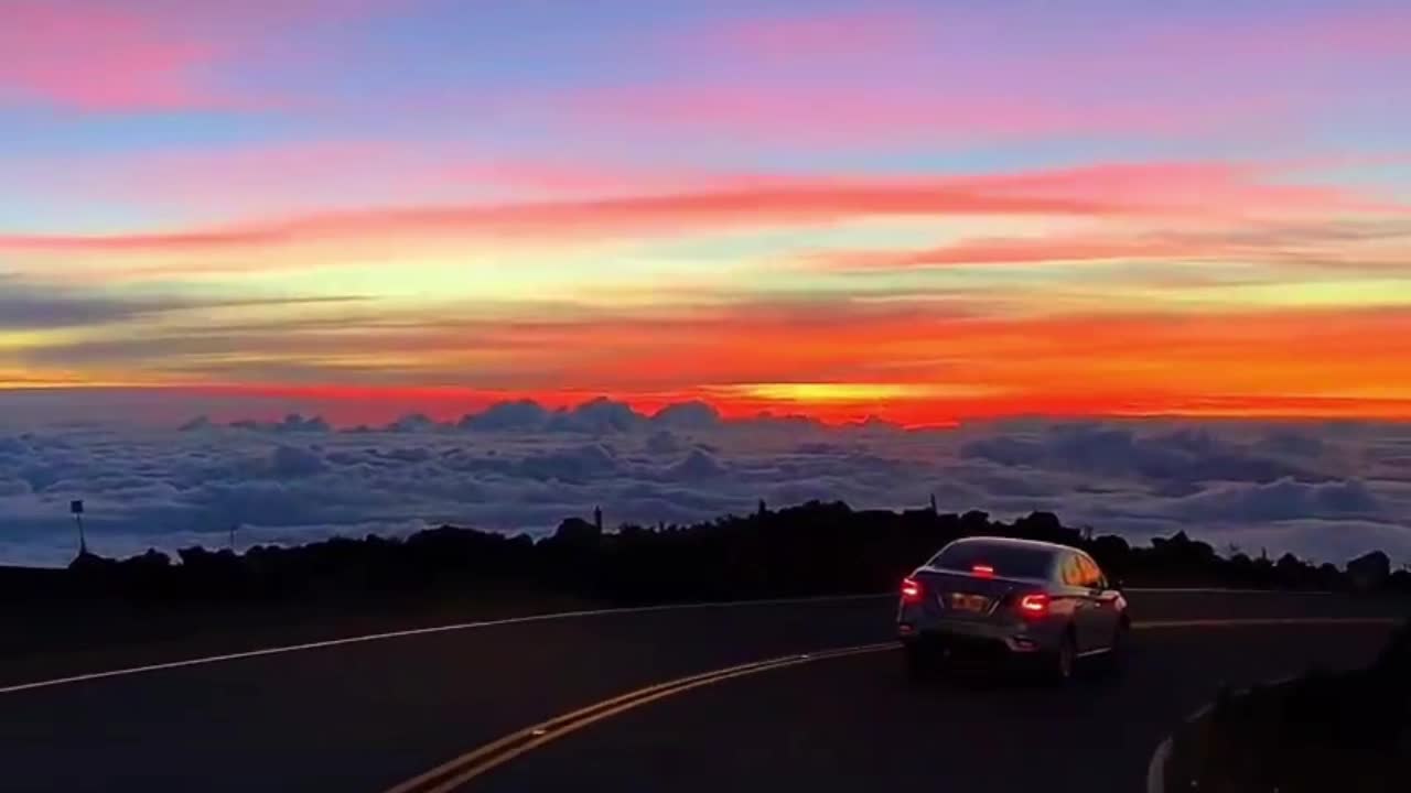 Driving here, looking out of the window feels like on a plane.