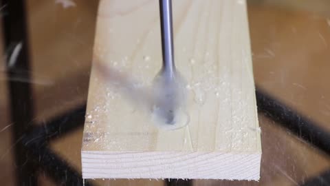 Drilling A Hole On Wood