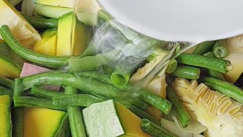 Ginisang Kalabasa at Sitaw. Stir Fry squash and string beans 🫘😋 👩‍🍳 #stirfry #food #howtocook