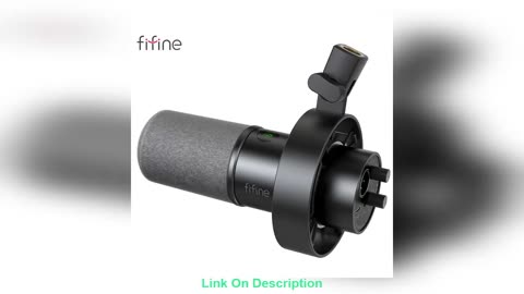 FIFINE USB/XLR Dynamic Microphone with Shock
