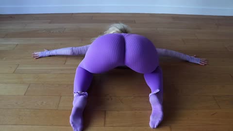 sexy Yoga open hips CONTORTION flexibility Total Body Stretch lingerie model Exercises Sierra