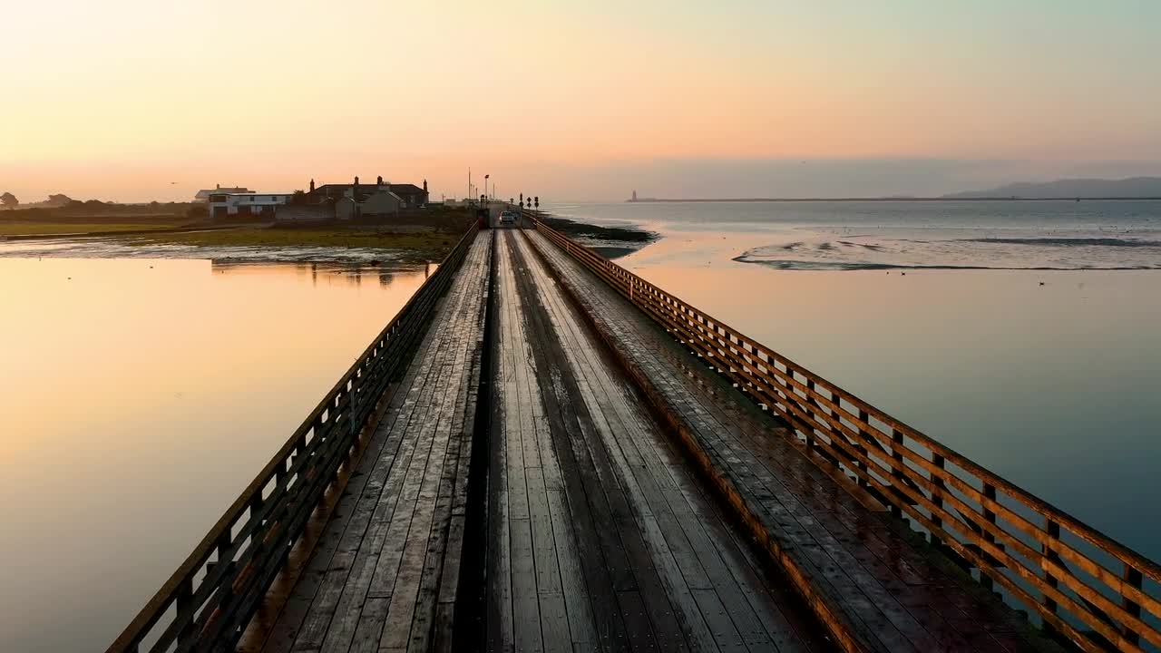 A Wooden Bridge Built Above Water