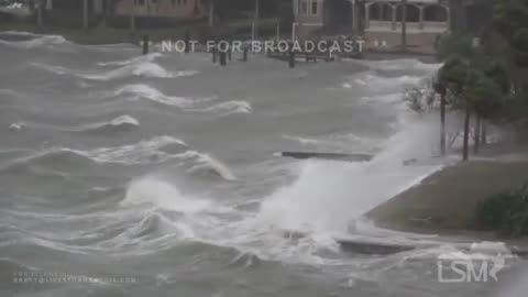 10-09-2024 Lido Key, FL - Intense Hurricane Milton Eyewall