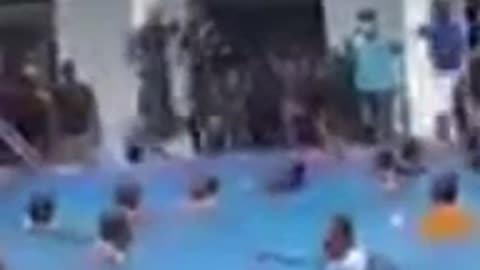 Pool Party During Revolution Takeover