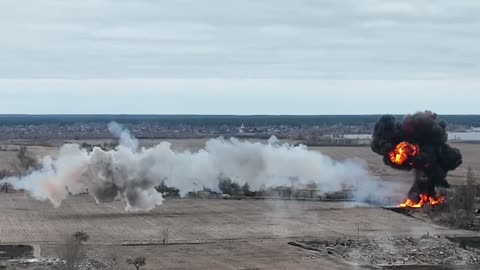 Ukraine War - Russian Helicopter Shot Down