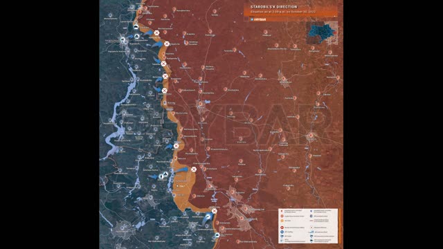 Situation in #Starobelsk Direction until 15:00 on 30 Oct 2022