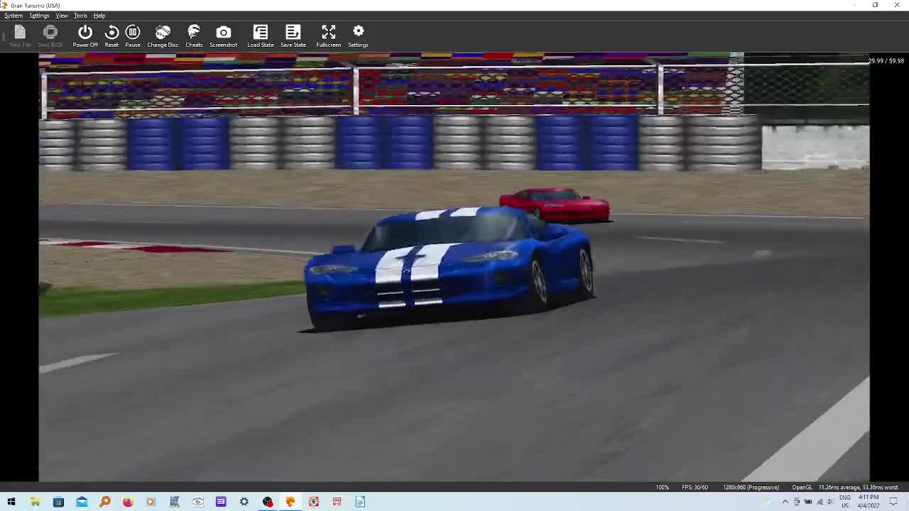 Gran Turismo 1 duckstation: 4K Intel UHD Graphics w/blur effects.