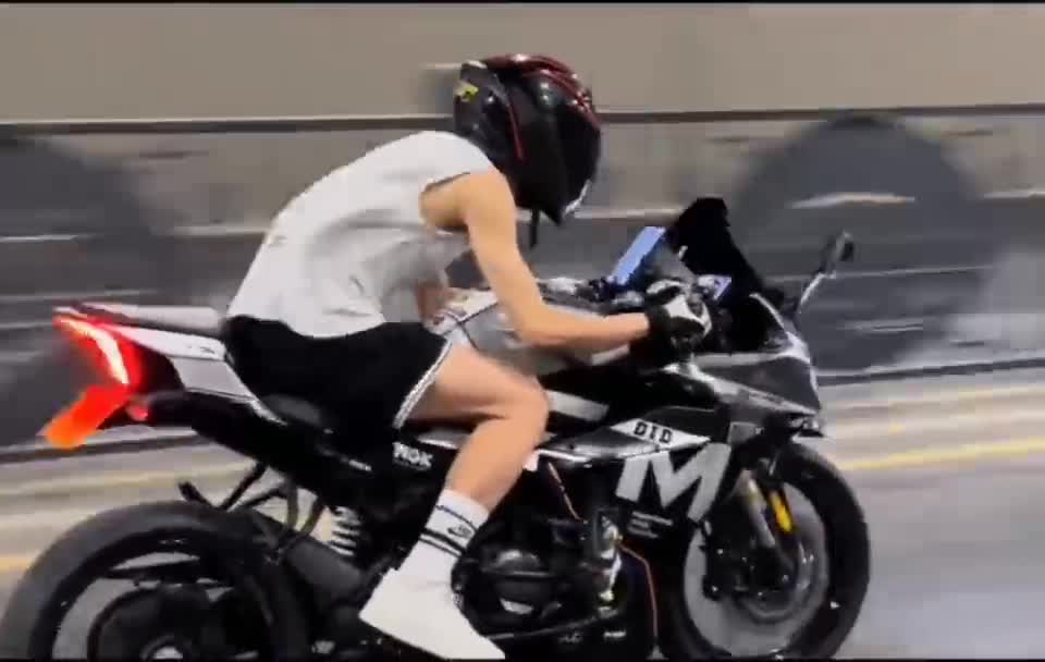 boy on motorcycle