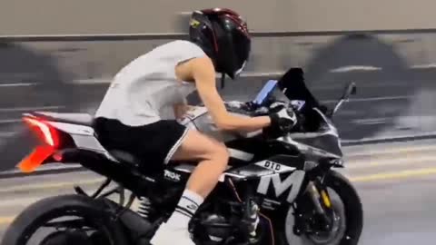 boy on motorcycle