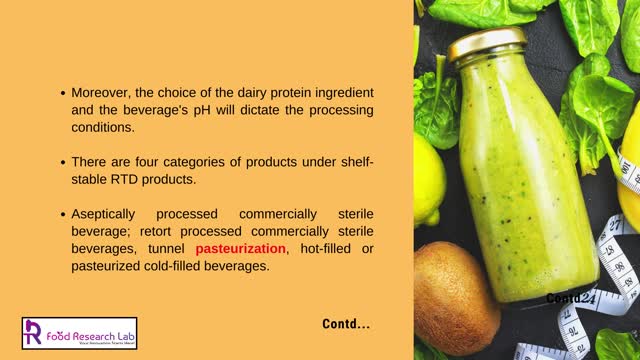 Ready to drink and shelf-stable protein beverage formulation - Foodresearchlab