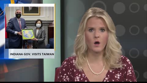 Indiana governor in Taiwan following high-profile US visits