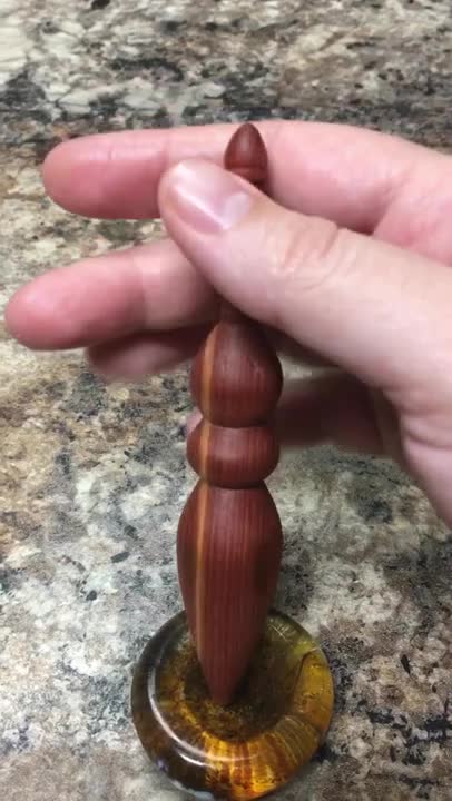 Spinning The First Mini Fairy spindle