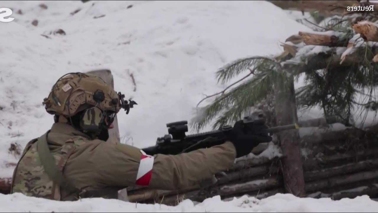 Ukrainian troops train in Poland for harsh winter warfare