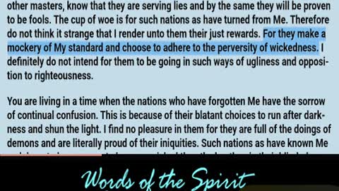 Words of the Spirit. July 27 2022