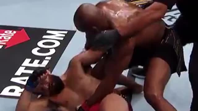 Kamaru Usman's VICIOUS KNOCKOUT vs Jorge Masvidal - SUPER SLOW MO