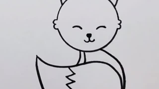 Learn to draw Little Fox