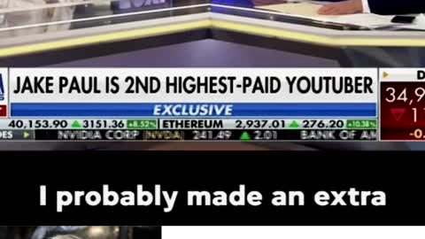 JAKE PAUL SAYS HE MADE $60 MILLION DOLLARS FROM CRYPTO & THE METAVERSE.