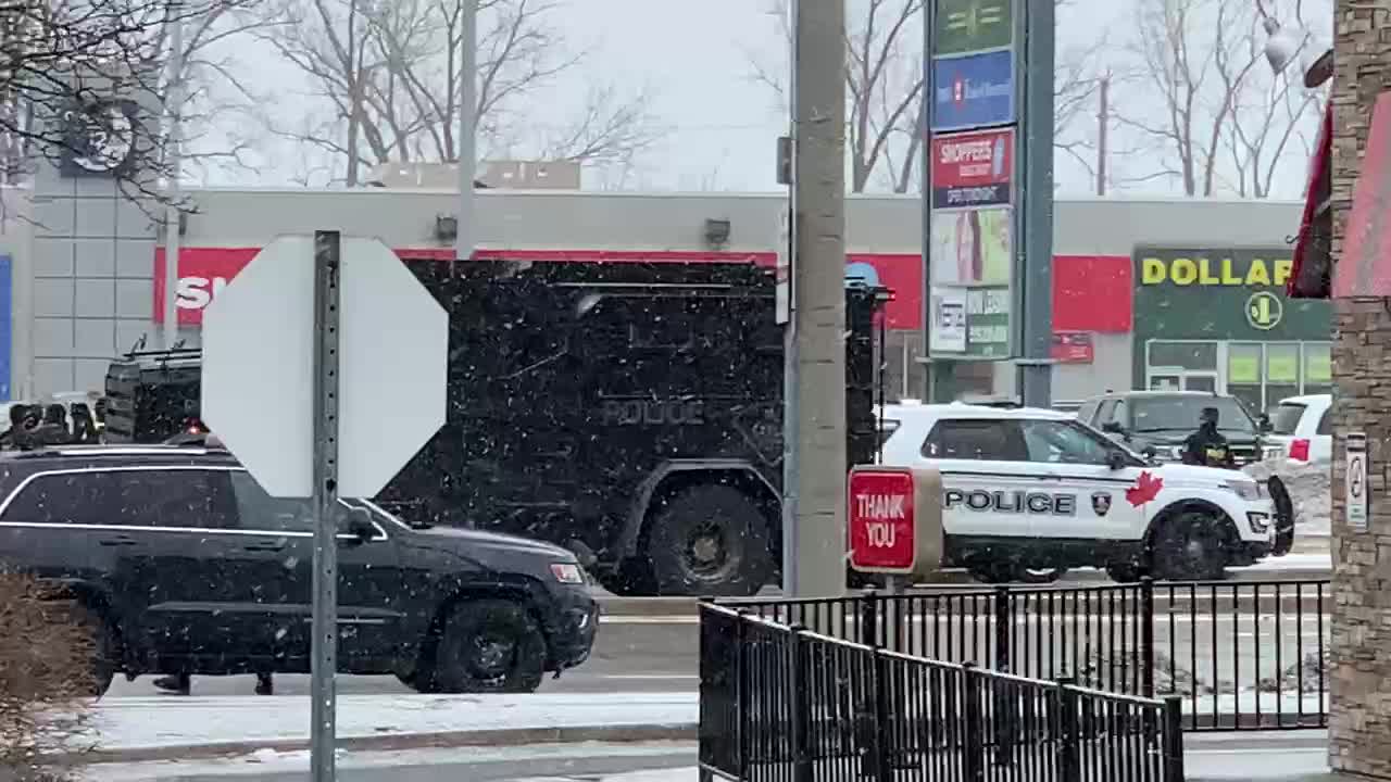 Show of Force Windsor, Ontario, Freedom Convoy 2022