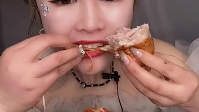 ASMR Mukbang Delicious Eating, ASMR Watering Drop #shorts #ASMR (9)