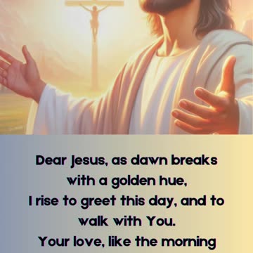 Morning Prayer For Jesus